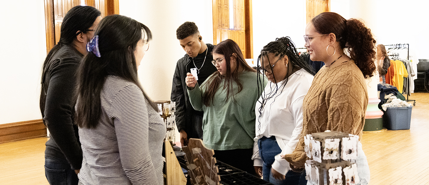 faculty and students at the VueFWD competition